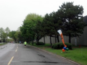 Blurry Mile 12 marker