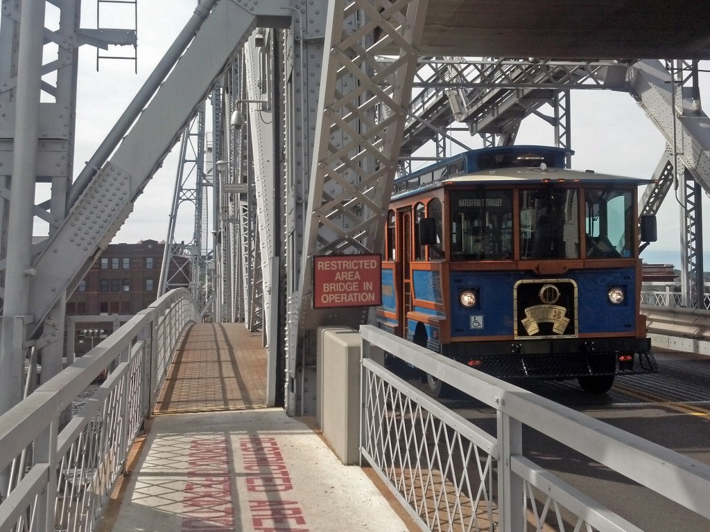 Lift Bridge and Trolley Car