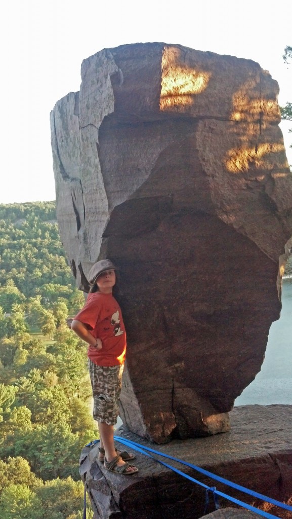 Balanced Rock with Monkey for scale